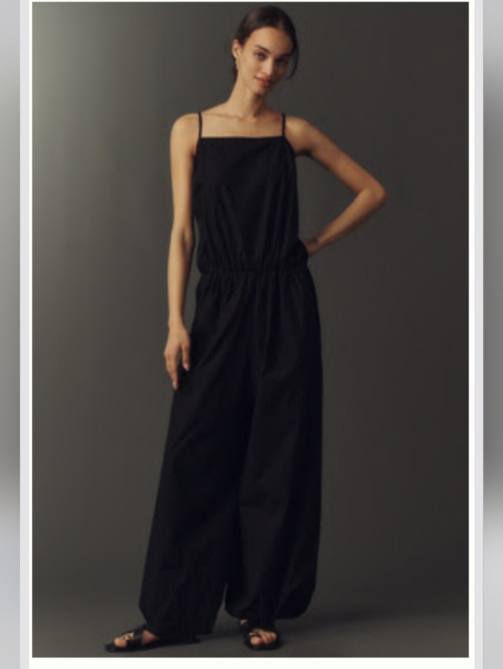 NWT Anthropologie Cotton Bubble-Hem Jumpsuit 🌸 Size XL, Fits 1-2 Sizes Large